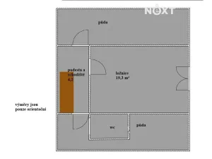 Pronájem skladu, Podmokly, 98 m2