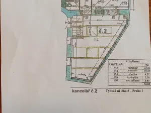 Pronájem kanceláře, Praha - Staré Město, Týnská ulička, 73 m2