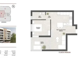 Prodej bytu 2+kk, San Pedro del Pinatar, Murcia, Španělsko, 61 m2
