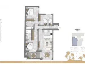 Prodej bytu 4+kk, Guardamar del Segura, Alicante, Španělsko, 93 m2