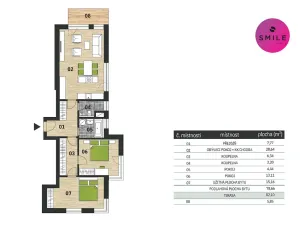 Prodej bytu 3+kk, Čeladná, 82 m2