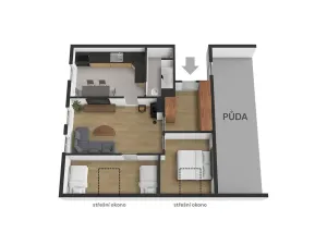 Prodej bytu 3+1, Harrachov, 65 m2