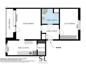 Prodej bytu 2+1, Ústí nad Labem, Žežická, 58 m2