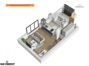 Prodej bytu 1+kk, Plzeň, Železná, 34 m2