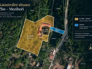 Prodej pozemku pro bydlení, Zlín, Mezihoří, 4187 m2