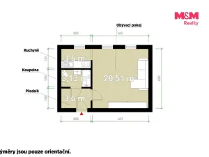 Prodej bytu 1+kk, Plzeň - Východní Předměstí, Plzenecká, 30 m2