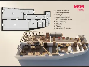 Prodej restaurace, Dolní Břežany, Mezi Křižovatkami, 128 m2