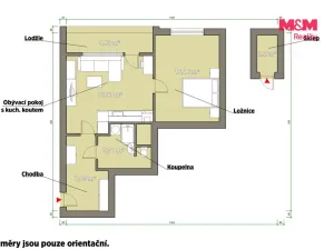 Pronájem bytu 2+kk, Nepomuk, Na Vinici III., 54 m2