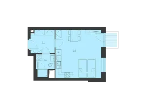 Prodej bytu 1+kk, Brno, Jižní, 36 m2