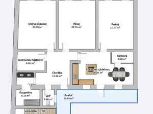 Pronájem pokoje, Brno, Plotní, 120 m2