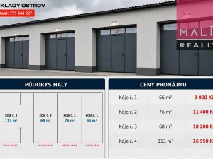 Pronájem garáže, Ostrov, 76 m2