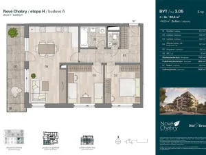Prodej bytu 3+kk, Praha - Dolní Chabry, Doubická, 80 m2