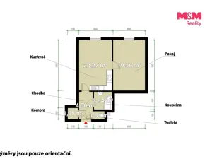 Pronájem bytu 2+kk, Plzeň - Jižní Předměstí, Čechova, 52 m2
