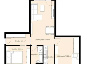 Prodej bytu 3+kk, České Budějovice, Antala Staška, 71 m2