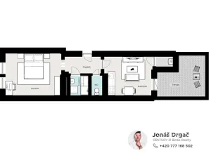 Pronájem kanceláře, Praha - Nusle, Sezimova, 50 m2