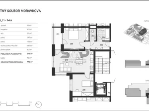 Prodej bytu 3+kk, Vyškov, Morávkova, 69 m2