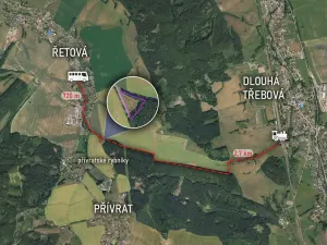 Prodej louky, Přívrat, 3433 m2