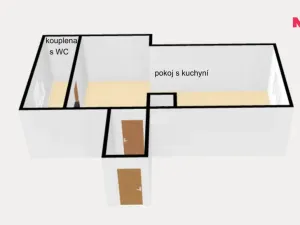 Pronájem bytu 1+kk, Kostelec nad Orlicí, Pelclova, 50 m2