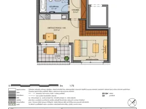 Prodej bytu 1+kk, Praha, Gollové, 34 m2