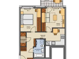 Prodej bytu 2+1, Praha, Svitákova, 56 m2