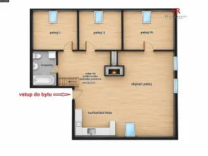 Pronájem bytu 4+kk, Poříčí nad Sázavou, Pražská, 85 m2