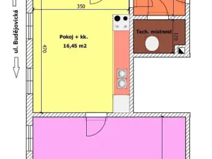 Prodej bytu 3+kk, Písek - Budějovické Předměstí, Budějovická, 62 m2