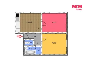 Pronájem bytu 3+kk, Ronov nad Doubravou, Zámecká, 84 m2