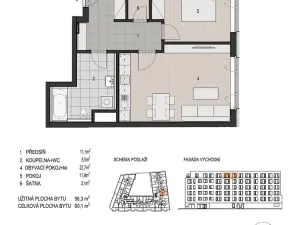 Prodej bytu 2+kk, Plzeň - Východní Předměstí, Šumavská, 60 m2