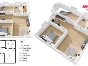 Pronájem rodinného domu, Praha - Chodov, Vycpálkova, 160 m2