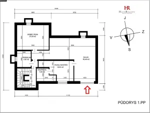 Pronájem bytu 1+kk, Bystřice, 25 m2
