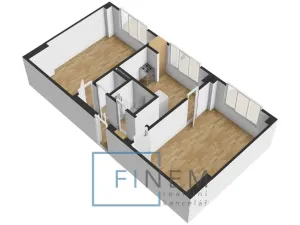 Prodej bytu 2+1, Kralupy nad Vltavou - Lobeček, Hakenova, 56 m2