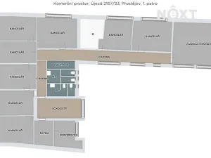 Pronájem kanceláře, Prostějov, Újezd, 133 m2
