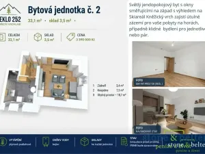 Prodej bytu 2+kk, Vrchlabí, Peklo, 55 m2