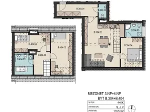 Pronájem bytu 4+kk, Praha - Dolní Chabry, Do rybníčků, 112 m2