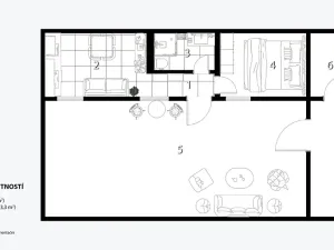 Prodej bytu 2+kk, Brno, Tišnovská, 30 m2