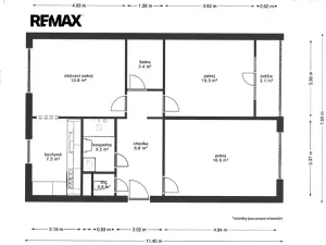 Pronájem bytu 3+1, Praha - Krč, Olbrachtova, 71 m2