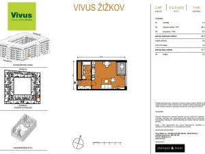 Prodej bytu 1+kk, Praha - Žižkov, Kaplířova, 44 m2