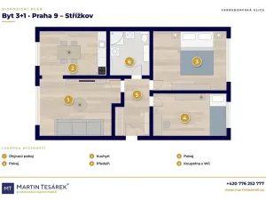 Prodej bytu 3+1, Praha - Střížkov, Varnsdorfská, 55 m2