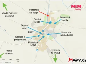 Prodej pozemku pro bydlení, Jíkev, 885 m2
