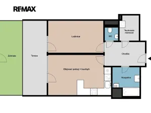 Pronájem bytu 2+kk, Plzeň, K Lutové, 55 m2