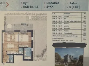 Pronájem bytu 2+kk, Praha - Karlín, Sokolova, 59 m2