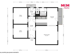 Prodej bytu 3+1, Nýrsko, Klatovská, 88 m2