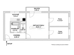 Pronájem bytu 3+1, Kroměříž, Vrobelova, 58 m2