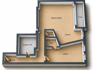 Prodej bytu 2+kk, Brno, Vrchlického sad, 86 m2