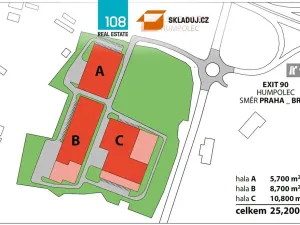 Pronájem skladu, Pelhřimov, 5700 m2