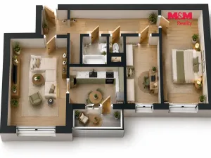 Prodej bytu 3+1, České Budějovice - České Budějovice 2, M. Chlajna, 67 m2