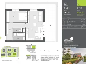 Prodej bytu 2+kk, Ostrava, 54 m2