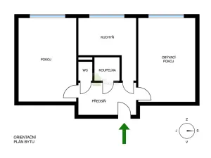 Prodej bytu 2+1, Praha - Malešice, Bydžovského, 54 m2