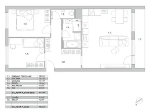 Prodej bytu 3+kk, Praha - Prosek, Litvínovská, 74 m2