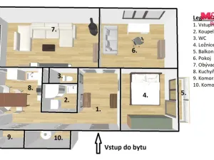 Prodej bytu 3+1, Protivín, Ve Školce, 75 m2